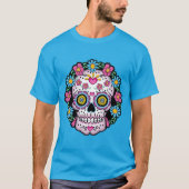 Dia de los Muertos Sugar Skull T-shirt (Voorkant)