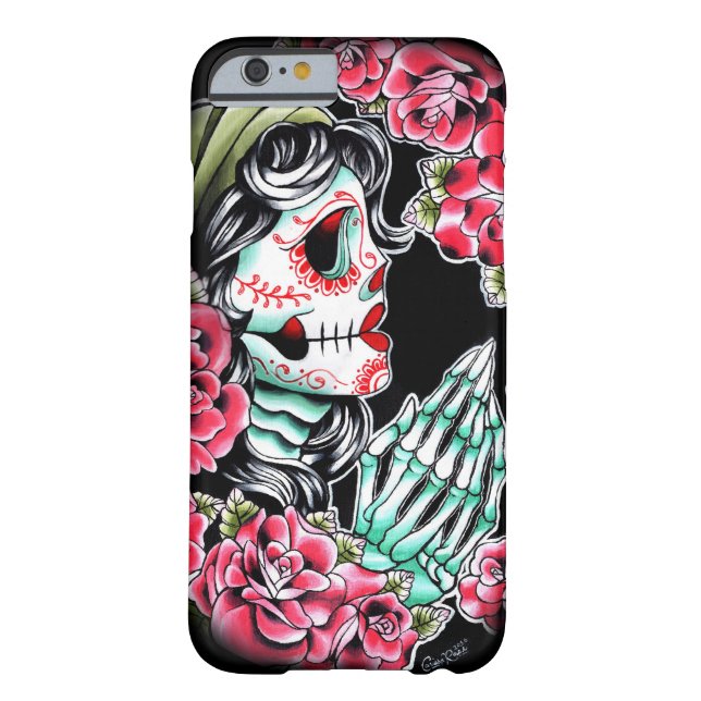 Dia De Los Muertos Sugar Skull Tattoo Flash Case-Mate iPhone Case (Achterkant)
