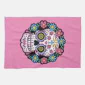 Dia de los Muertos Sugar Skull Theedoek (Horizontaal)