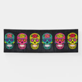 Día de los Muertos Sugar Skulls Spandoek (Horizontaal)