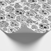 Dia de Los Muertos Sugar Skulls - Volwassenkleur Cadeaupapier (Hoek)
