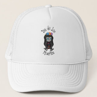 Dia de los Muertos - Sugar Snoep Skull Trucker Pet