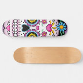 Dia de los Muertos Suiker Skull Persoonlijk Skateboard (Horizontaal)