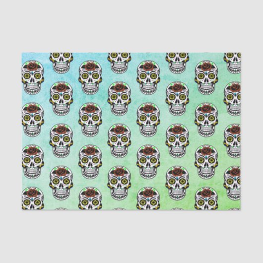 Dia De Los Muertos | Suikerriet Tissuepapier (Voorkant)