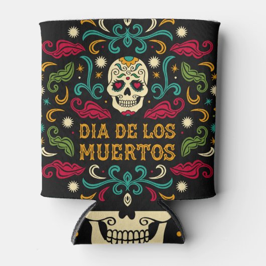 Dia de los Muertos, suikerschedel. Blikjeskoeler (Voorkant)