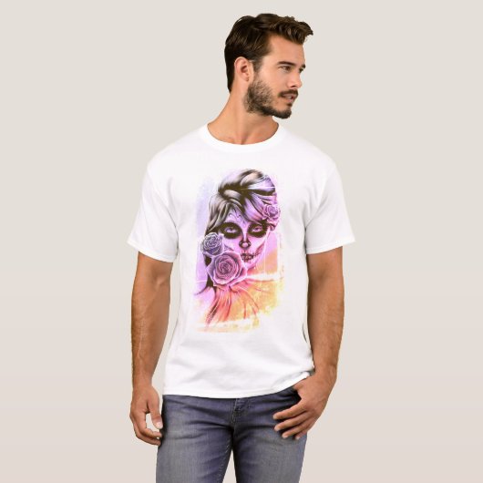 Dia De Los Muertos T-shirt (Voorkant volledig)