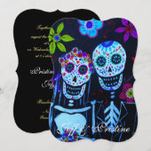 DIA DE LOS MUERTOS TE AMO BRUILOFT KAART (Voorkant / Achterkant)