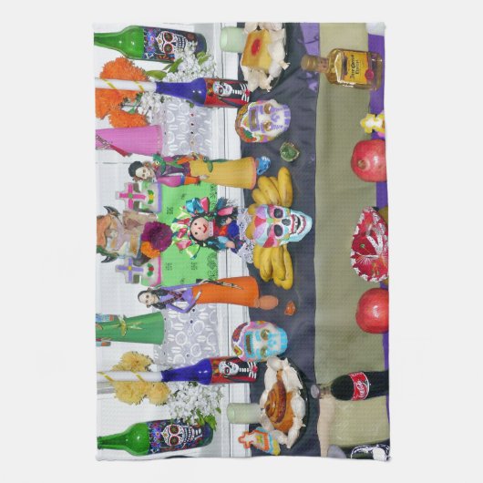 Dia de los Muertos Theedoek (Verticaal)