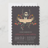 Día de los Muertos Theme Quinceanera Kaart (Voorkant)