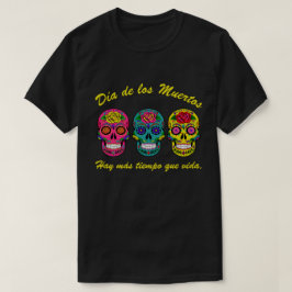 Día de los Muertos Three Sugar Skulls Halloween T-shirt