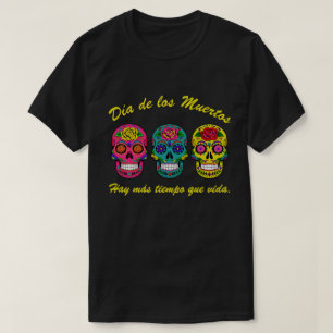 Día de los Muertos Three Sugar Skulls Halloween T-shirt