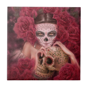 Dia de los Muertos Tile Tegeltje