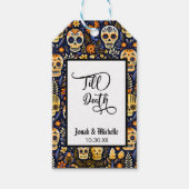 Día de los muertos Tot de dood feest of Bruiloft Cadeaulabel (Voorkant)
