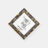 Día de los muertos tot de dood feest of bruiloft servet (Hoek)