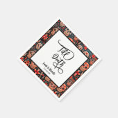 Día de los muertos tot de dood feest of bruiloft servet (Hoek)