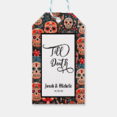 Día de los muertos Tot de Dood Verloving Feest Cadeaulabel (Achterkant)