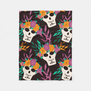Dia de Los Muertos, traditioneel Mexicaans Hallowe Fleece Deken