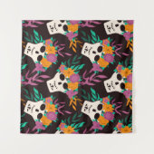 Dia de Los Muertos, traditioneel Mexicaans Hallowe Wandkleed (Voorkant (horizontaal))