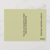 DIA DE LOS MUERTOS TREE BRIEFKAART (Achterkant)