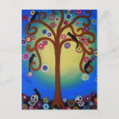 DIA DE LOS MUERTOS TREE BRIEFKAART (Voorkant)