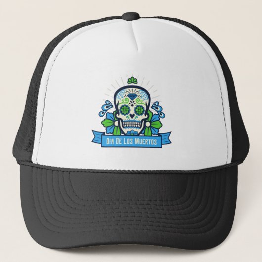 Dia De Los Muertos Trucker Pet (Voorkant)