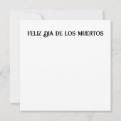 Dia de los Muertos turquoise geschilderd gezicht Kaart (Achterkant)