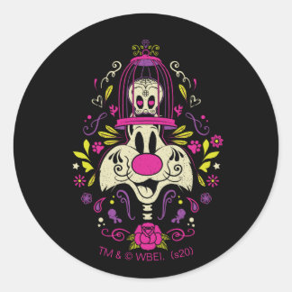 Día De Los Muertos TWEETY™ & SYLVESTER™ Ronde Sticker