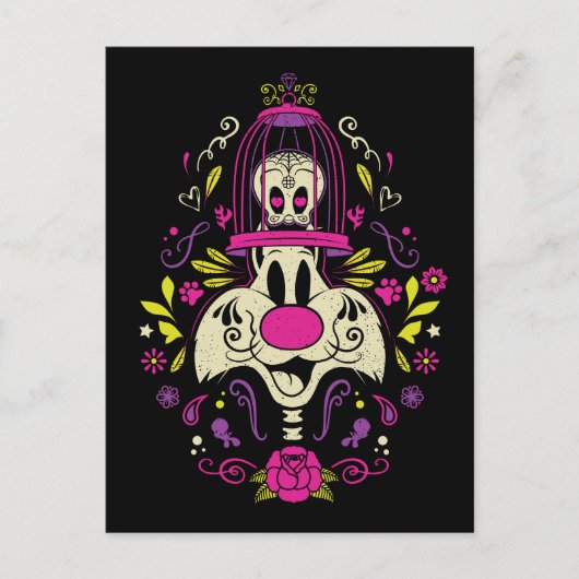 Día De Los Muertos TWEETY™ & SYLVESTER™ Uitnodiging Briefkaart (Voorkant)
