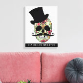 DIA DE LOS MUERTOS Uitgerekt Canvas Print (Insitu (Woonkamer))