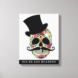 DIA DE LOS MUERTOS Uitgerekt Canvas Print