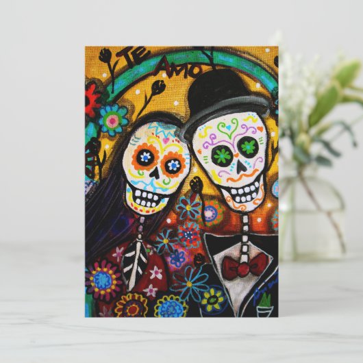 DIA DE LOS MUERTOS UITNODIGING (Staand voorkant)