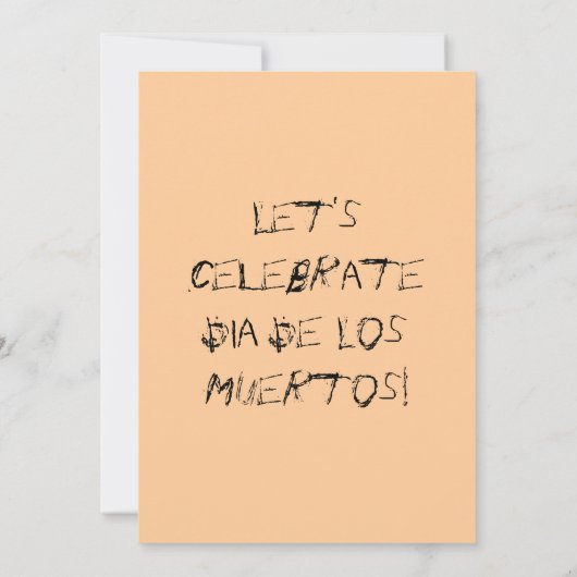 DIA DE LOS MUERTOS UITNODIGING (Achterkant)