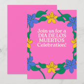DIA DE LOS MUERTOS Uitnodiging (Voorkant / Achterkant)