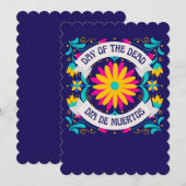 Dia De Los Muertos Uitnodiging (Voorkant / Achterkant)