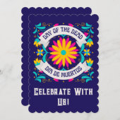 Dia de los muertos uitnodiging (Voorkant / Achterkant)