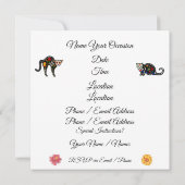 Dia De Los Muertos Uitnodiging - Dag van de Doden (Achterkant)