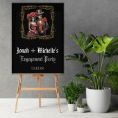 Día de los Muertos Verlovingsfeest Welkomstbord Perfect Poster