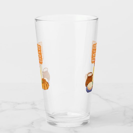 Dia De Los Muertos viering Glas (Links)