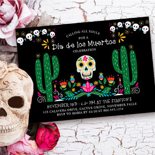 Dia de los Muertos Viering Mexico Thema Kaart