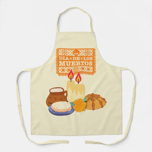 Dia De Los Muertos viering Schort (Voorkant)