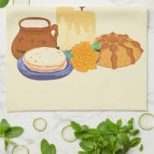 Dia De Los Muertos viering Theedoek (Gevouwen)