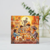 "Dia de los Muertos", Viering van de voorouders Kaart (Staand voorkant)