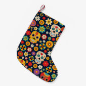 Dia de los Muertos Vintage Kleine Kerstsok (Voorkant (Hangend))