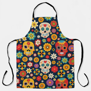 Dia de los Muertos Vintage Schort