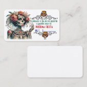Dia de los muertos visitekaartje (Voorkant / Achterkant)
