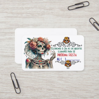 Dia de los muertos visitekaartje