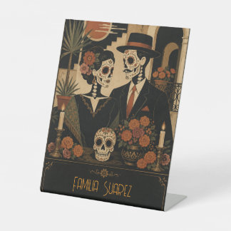 Dia De Los Muertos Voetstuk Voor Altaar Reclamebord Met Voetstuk