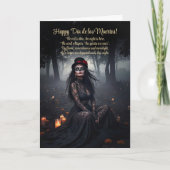 Dia de los Muertos  vrouw Sugar Skull Kaart (Voorkant)