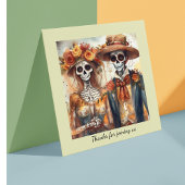Dia de los Muertos waterverf bruidspaar Kaart