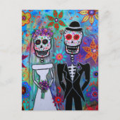 DIA DE LOS MUERTOS WEDDING BRIEFKAART (Voorkant)